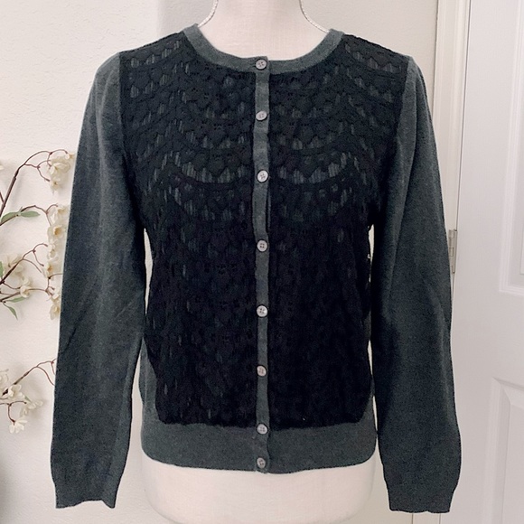 VINCE CAMUTO Cardigan w/ Lace Front - Picture 4 of 15